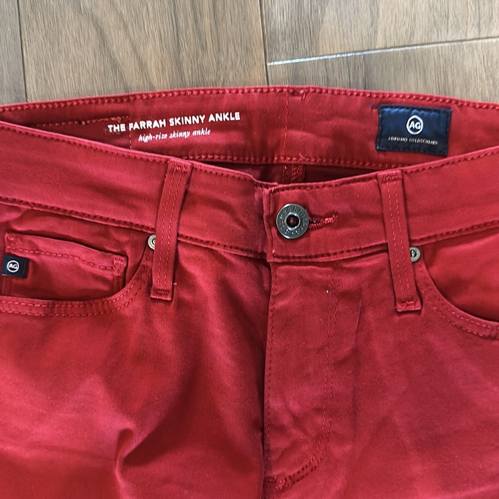 AG Jeans size 25 R Red - Picture 2 of 4